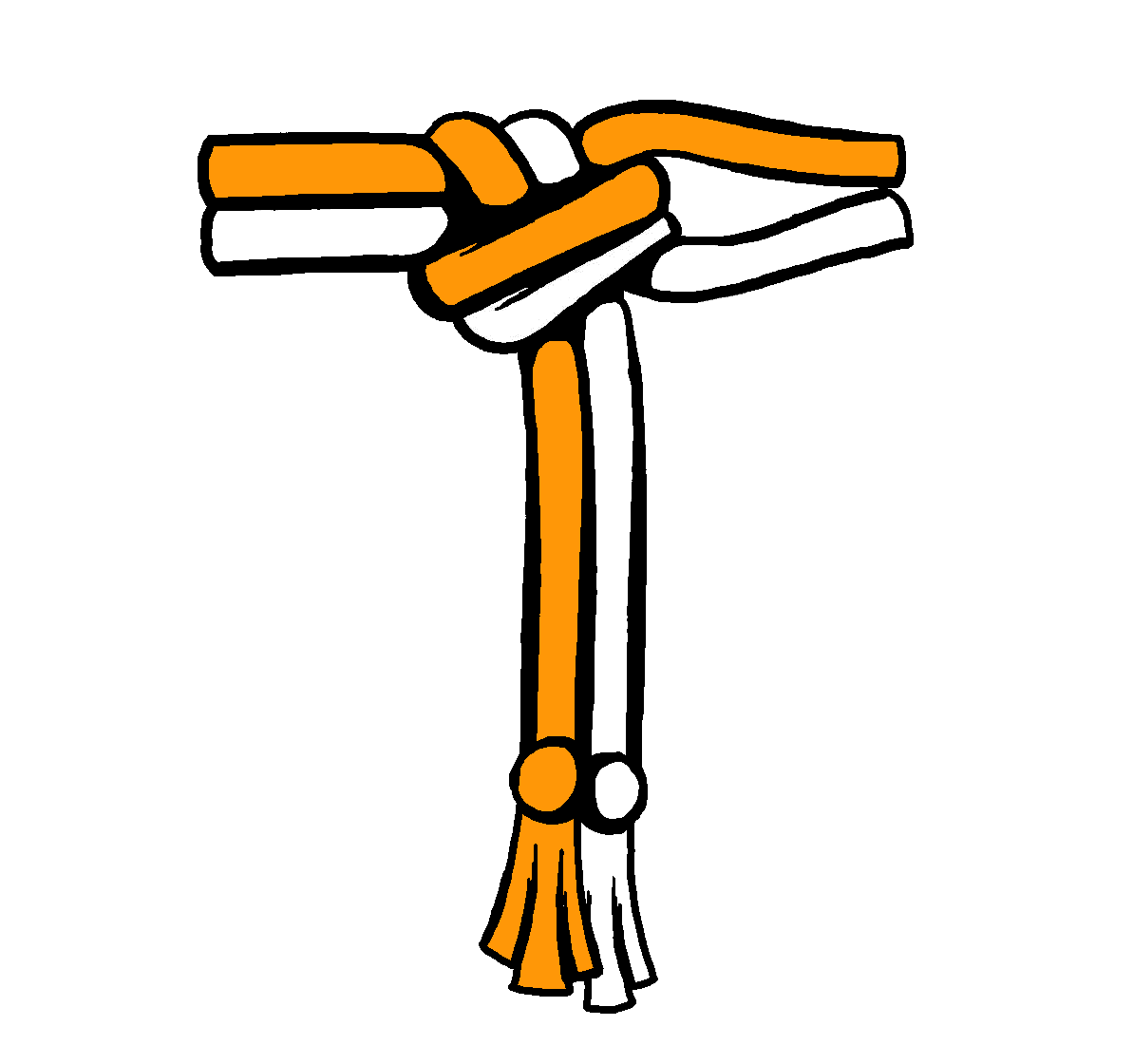 Weiß / Orange